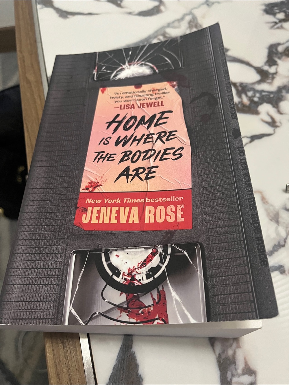 Home Is Where The Bodies Are by Jeneva Rose - Black & Red Paperback
